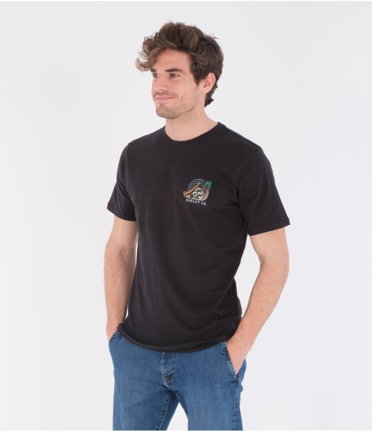 Hurley T-shirt Corta Sleeve Everyday Washed Still Life Negros | UTRCQO-698