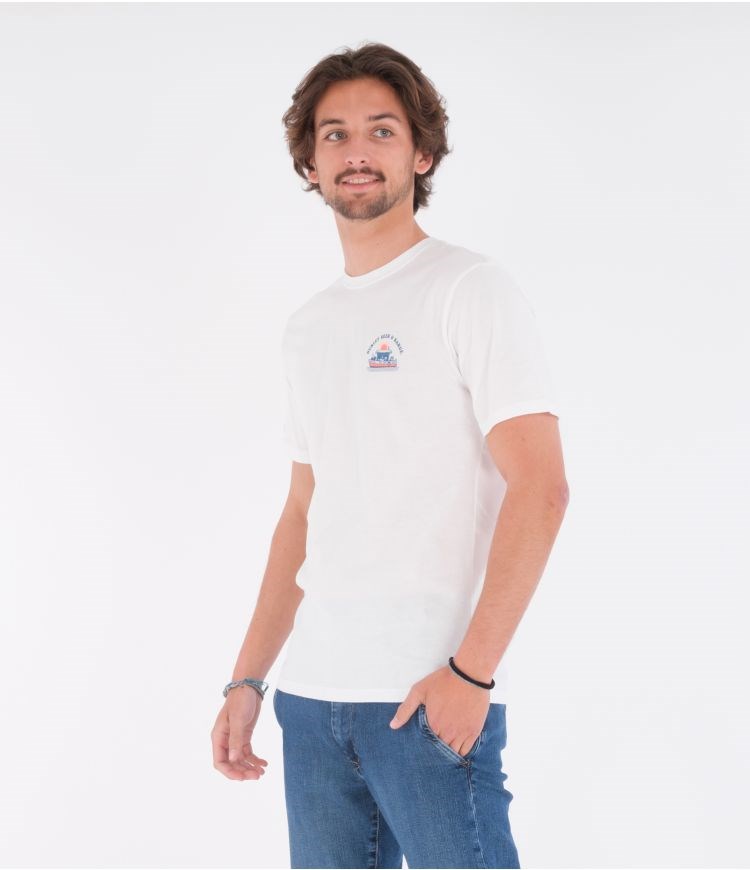 Hurley T-shirt Corta Sleeve Everyday Washed Beer And Barge Blancos | XMDKPN-182