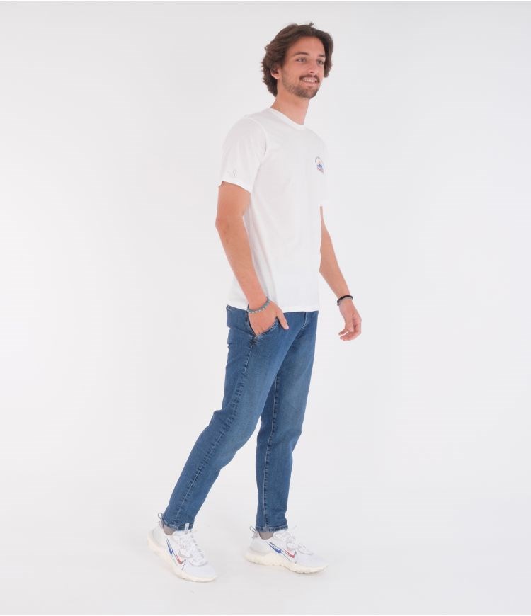 Hurley T-shirt Corta Sleeve Everyday Washed Beer And Barge Blancos | XMDKPN-182