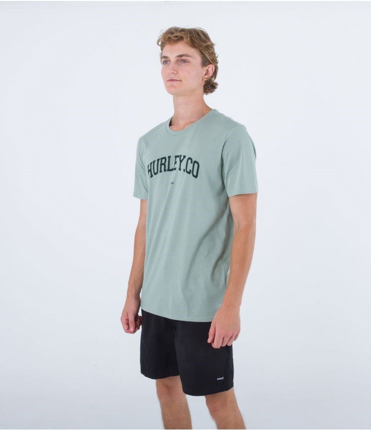 Hurley T-shirt Corta Sleeve H2o Dri Authentic Morning Spruce | LEFYKJ-514