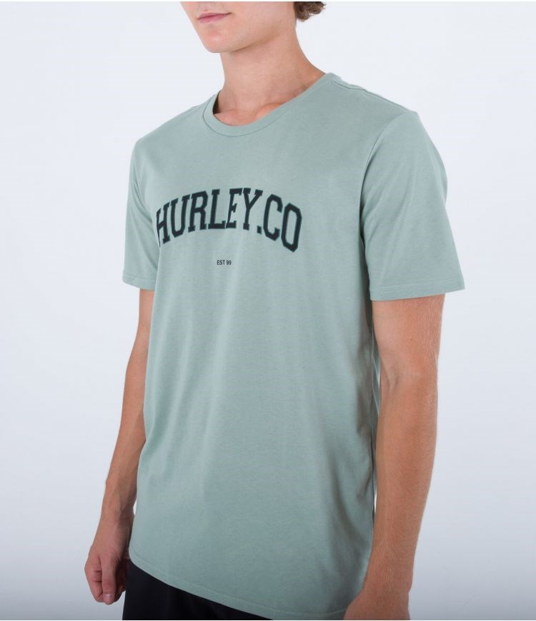 Hurley T-shirt Corta Sleeve H2o Dri Authentic Morning Spruce | LEFYKJ-514