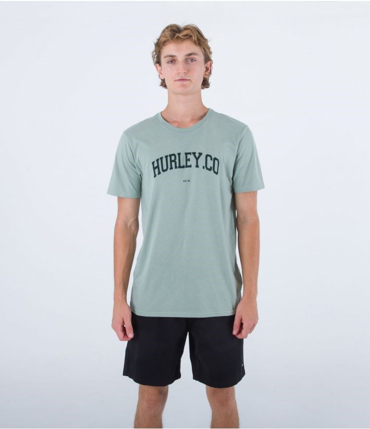 Hurley T-shirt Corta Sleeve H2o Dri Authentic Morning Spruce | LEFYKJ-514