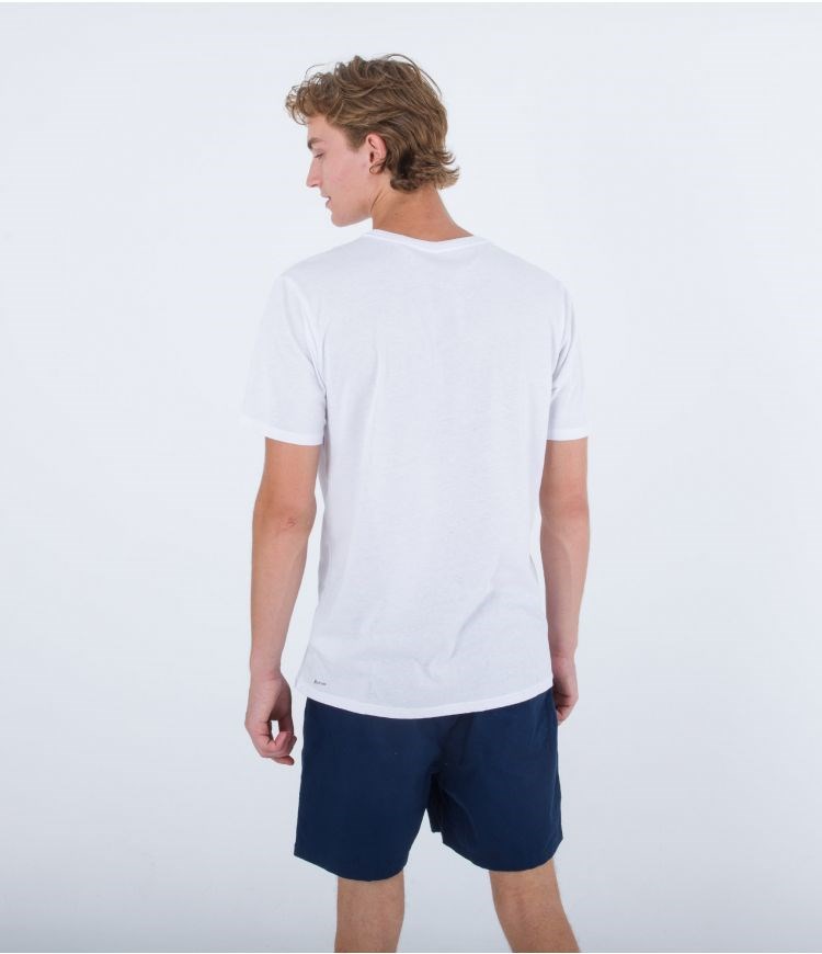 Hurley T-shirt Corta Sleeve H2o Dri Authentic Blancos | ZJOEBL-829
