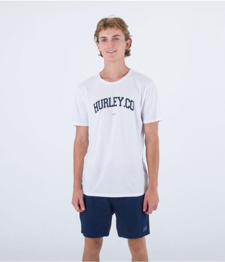 Hurley T-shirt Corta Sleeve H2o Dri Authentic Blancos | ZJOEBL-829
