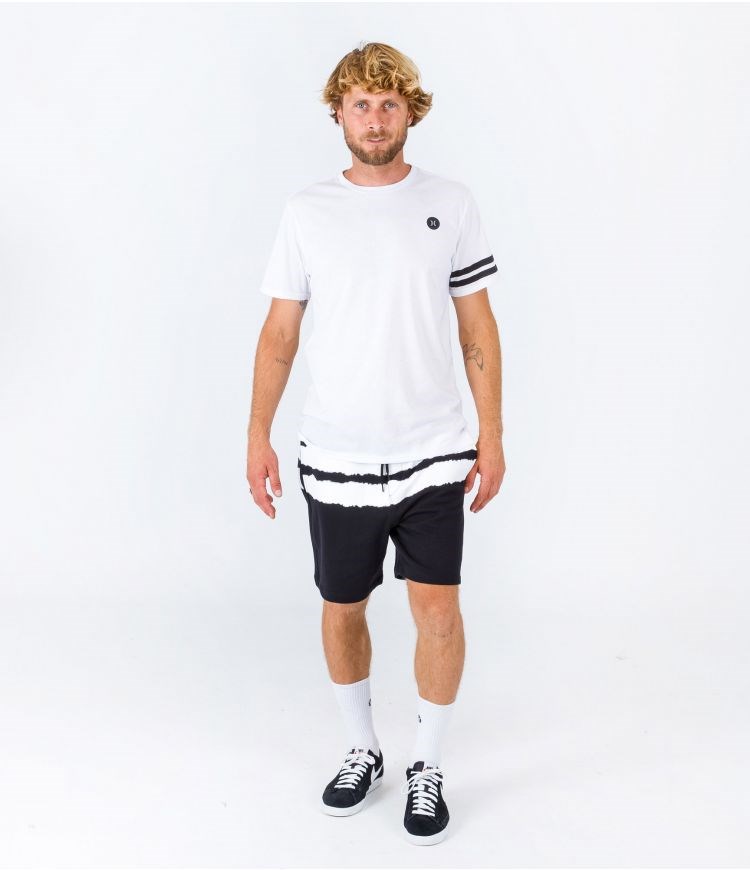 Hurley T-shirt Corta Sleeve H2o Dri Block Party Blancos | NQOEXG-901