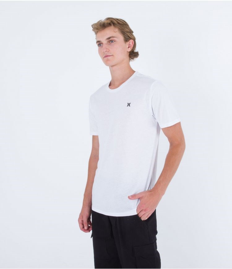 Hurley T-shirt Corta Sleeve H2o Dri Icon Blancos | DFBQTL-364