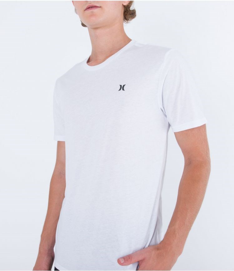 Hurley T-shirt Corta Sleeve H2o Dri Icon Blancos | DFBQTL-364