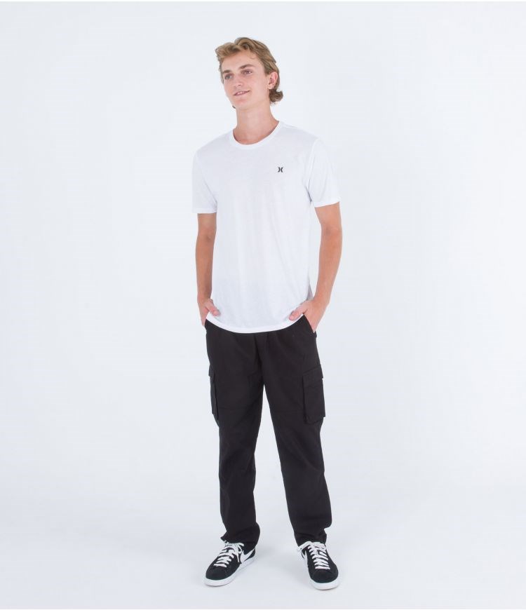 Hurley T-shirt Corta Sleeve H2o Dri Icon Blancos | DFBQTL-364