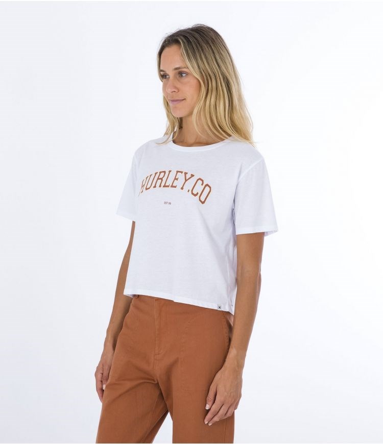 Hurley T-shirt Corta Sleeve H2o Dri University Blancos | YSOEZQ-379