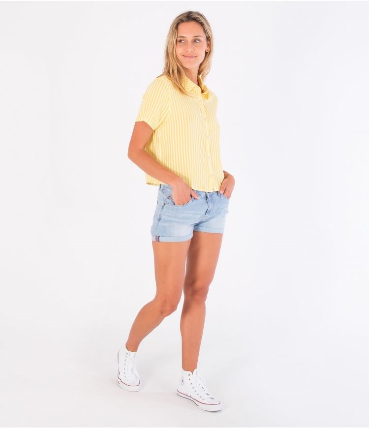 Hurley T-shirt Corta Sleeve Mia Rayas | UDYCWZ-395