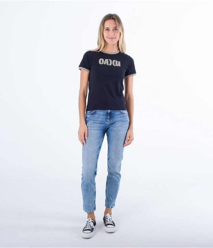 Hurley T-shirt Corta Sleeve Oceancare Aloha Negros | MLJWKR-753