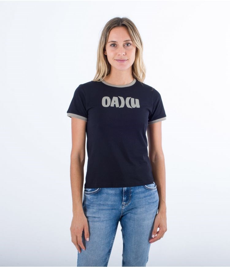 Hurley T-shirt Corta Sleeve Oceancare Aloha Negros | MLJWKR-753