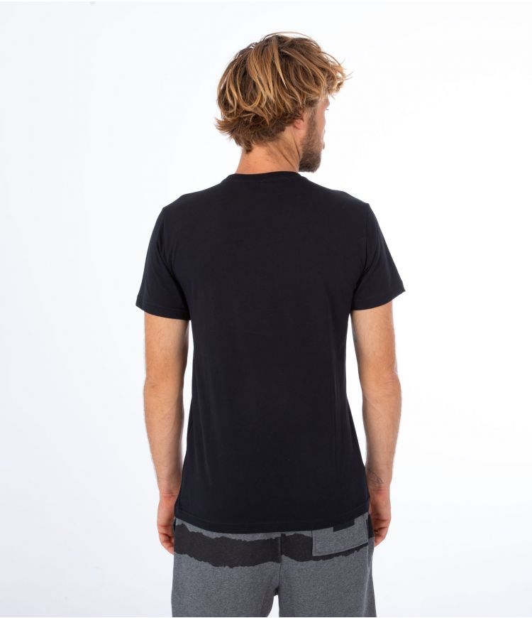 Hurley T-shirt Corta Sleeve Oceancare Block Party Negros | ACNFBG-946