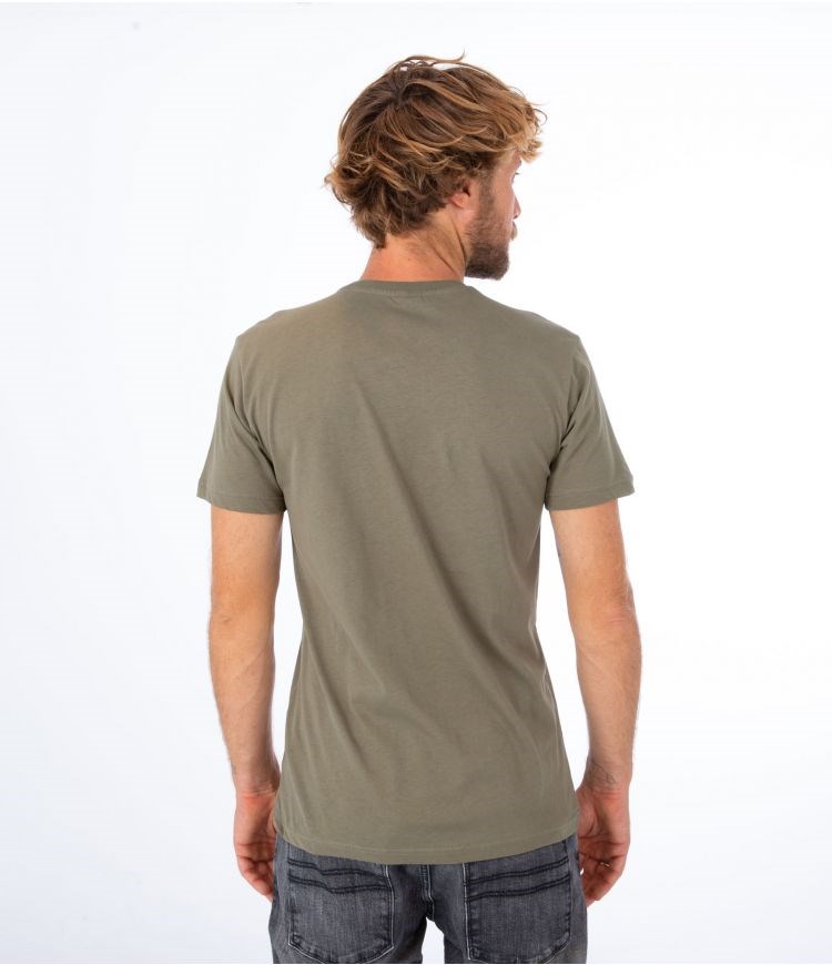 Hurley T-shirt Corta Sleeve Oceancare Block Party Verdes Oscuro | ZCLNRG-864