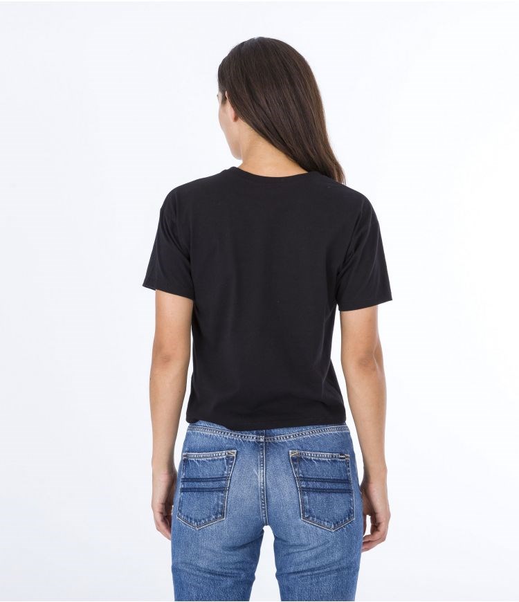 Hurley T-shirt Corta Sleeve Oceancare O&o Negros | SWGVAT-581