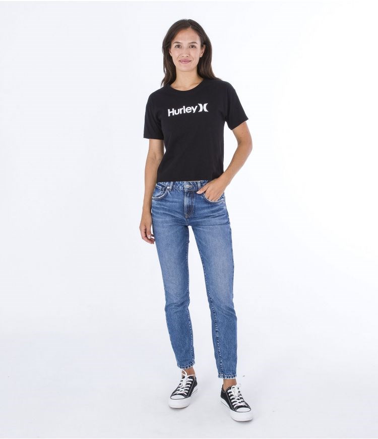 Hurley T-shirt Corta Sleeve Oceancare O&o Negros | SWGVAT-581