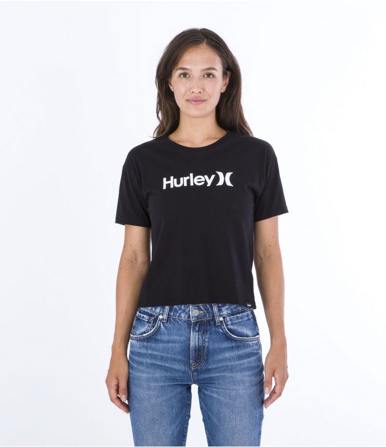 Hurley T-shirt Corta Sleeve Oceancare O&o Negros | SWGVAT-581