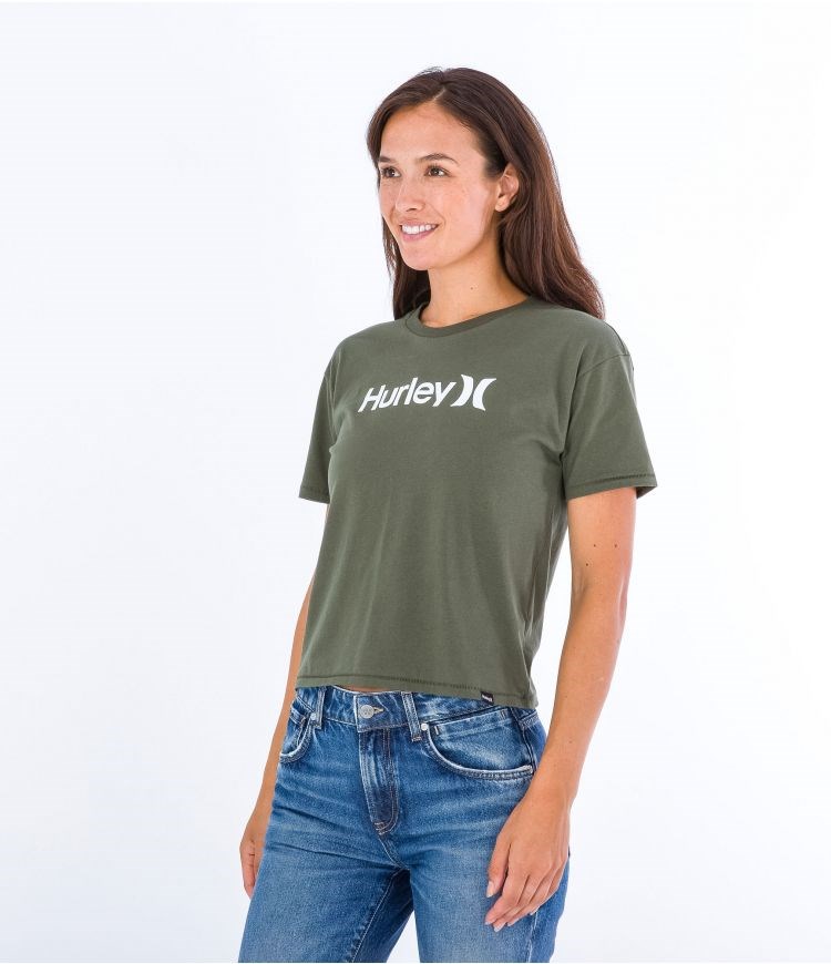Hurley T-shirt Corta Sleeve Oceancare O&o Verde Oliva | WXZPFI-574