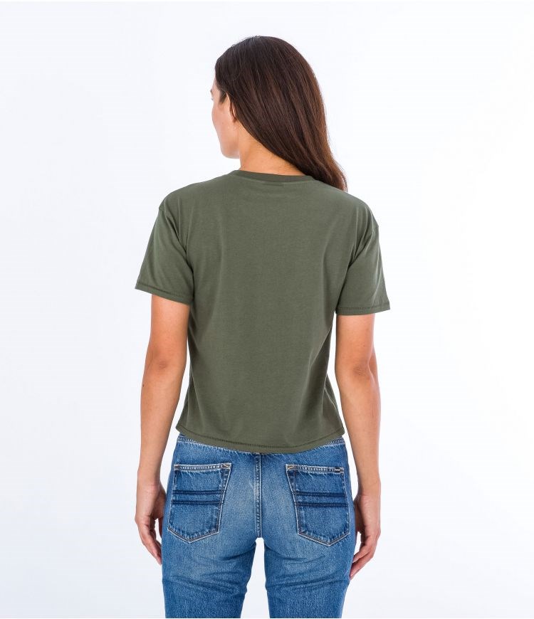 Hurley T-shirt Corta Sleeve Oceancare O&o Verde Oliva | WXZPFI-574