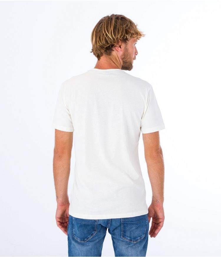 Hurley T-shirt Corta Sleeve Oceancare Photoprint Marshmallow | KLPVJN-867