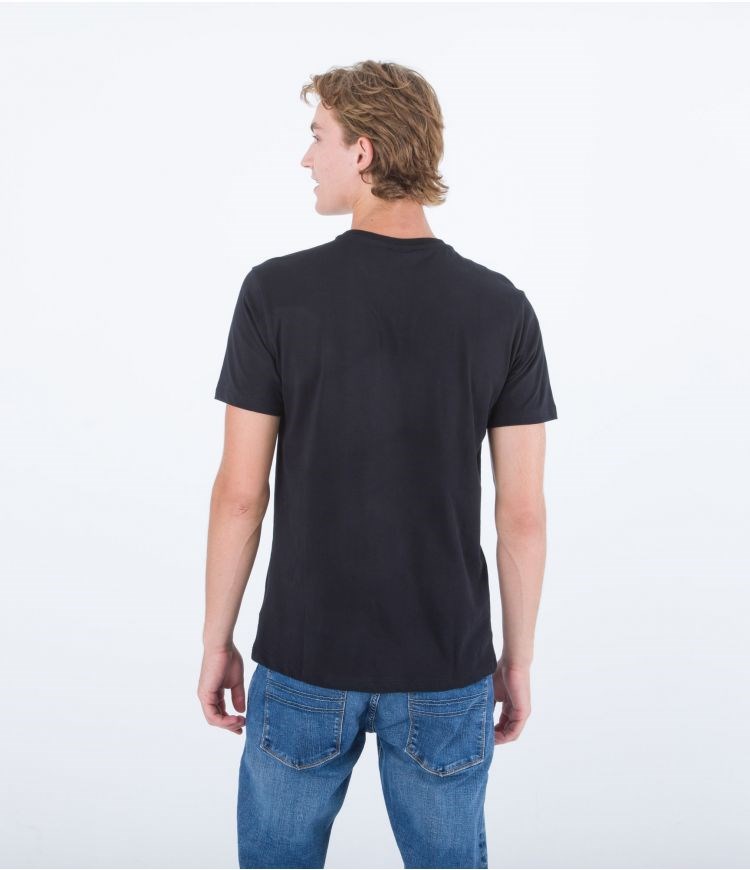 Hurley T-shirt Corta Sleeve Oceancare Photoprint Negros | PYEUNZ-752
