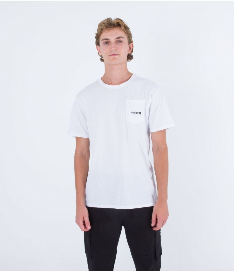 Hurley T-shirt Corta Sleeve One & Only Blancos | SGMFIU-378