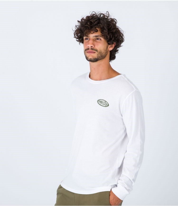 Hurley T-shirt Long Sleeve Everyday Country Blancos | HWDMNR-567