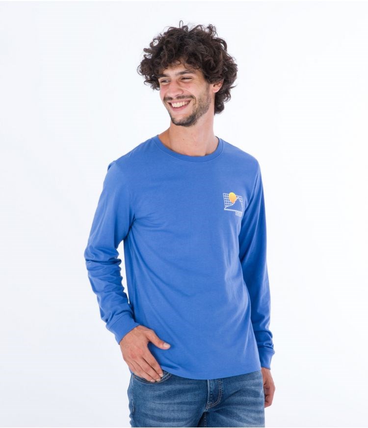 Hurley T-shirt Long Sleeve Everyday Explore The Great Outdoors Azules | QYKPXU-603