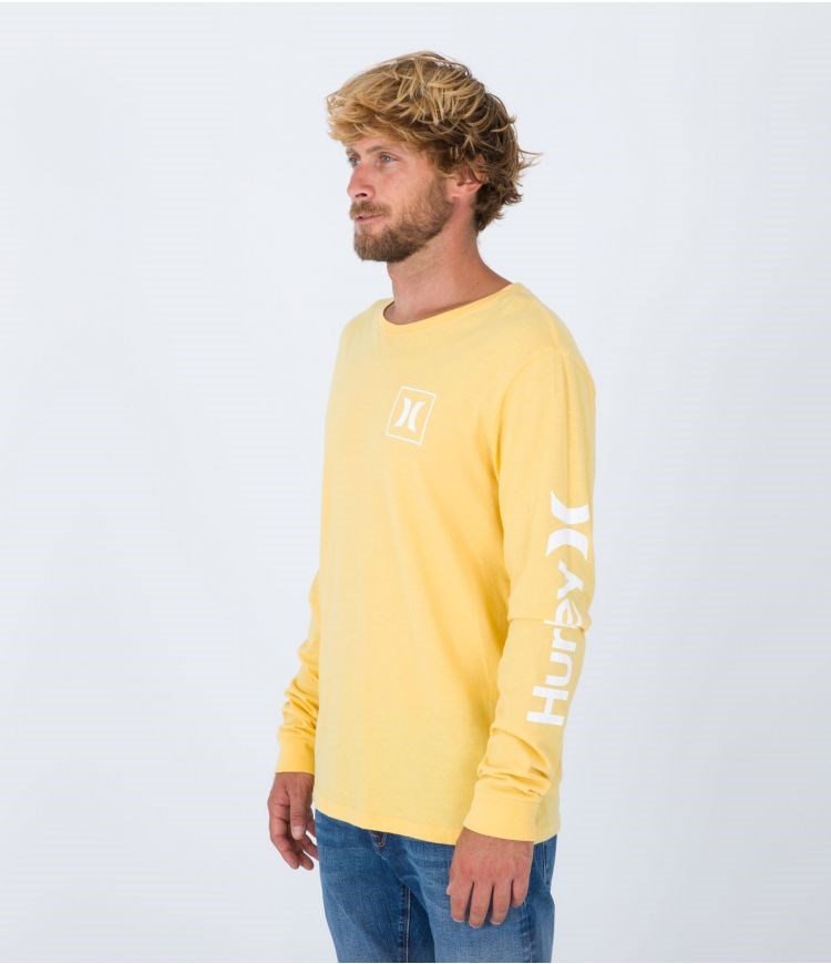 Hurley T-shirt Long Sleeve Everyday O&o Icon Buttersauce | OLIZBM-305