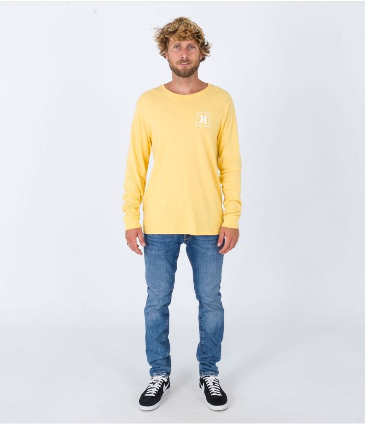 Hurley T-shirt Long Sleeve Everyday O&o Icon Buttersauce | OLIZBM-305