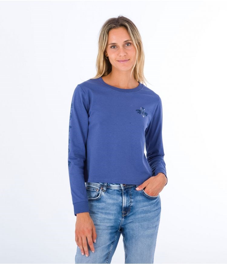 Hurley T-shirt Long Sleeve Oceancare Mona Azules | OPQGVI-231