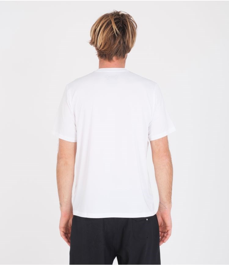 Hurley T-shirt Lycra Corta Sleeve Toro Híbrido Upf Blancos | JRLEOV-736