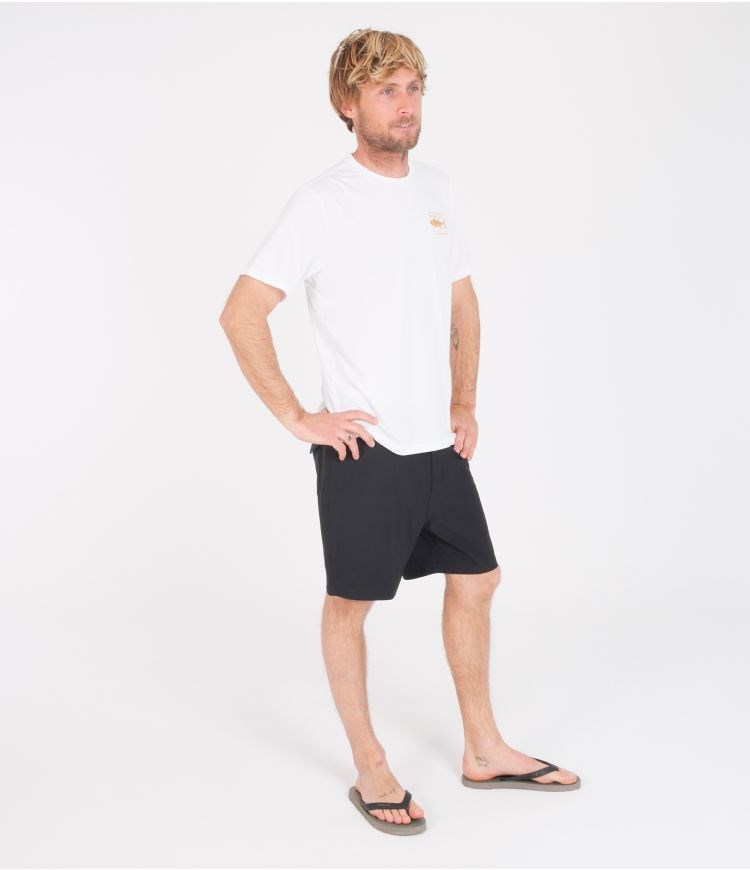 Hurley T-shirt Lycra Corta Sleeve Toro Híbrido Upf Blancos | JRLEOV-736