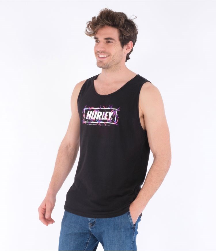 Hurley T-shirt Tank Evd Wash Bambooboo Negros | BYDUMR-124