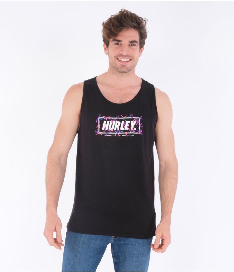 Hurley T-shirt Tank Evd Wash Bambooboo Negros | BYDUMR-124