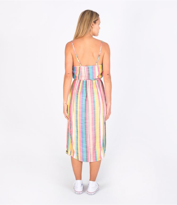 Hurley Vestido Baggy Sara Midi Rayas | JRPFWQ-519