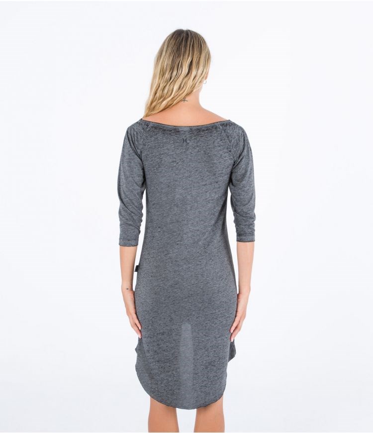 Hurley Vestido Tee Oceancare Mullet Grises Oscuro | BPTMWV-503
