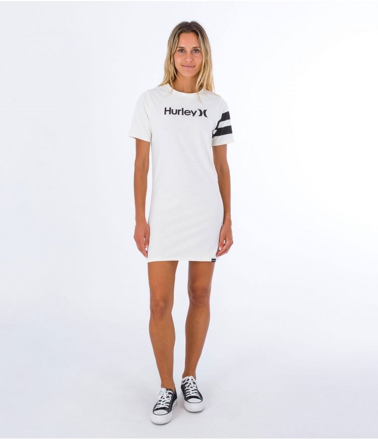 Hurley Vestido Tee Oceancare O&o Marshmallow | XQSUZM-476
