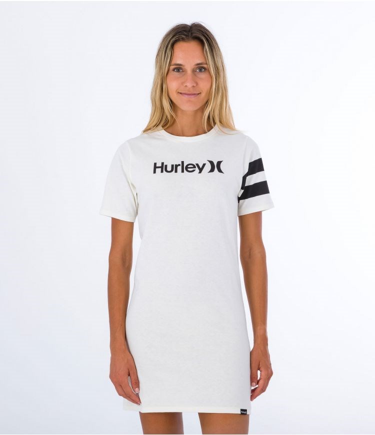 Hurley Vestido Tee Oceancare O&o Marshmallow | XQSUZM-476